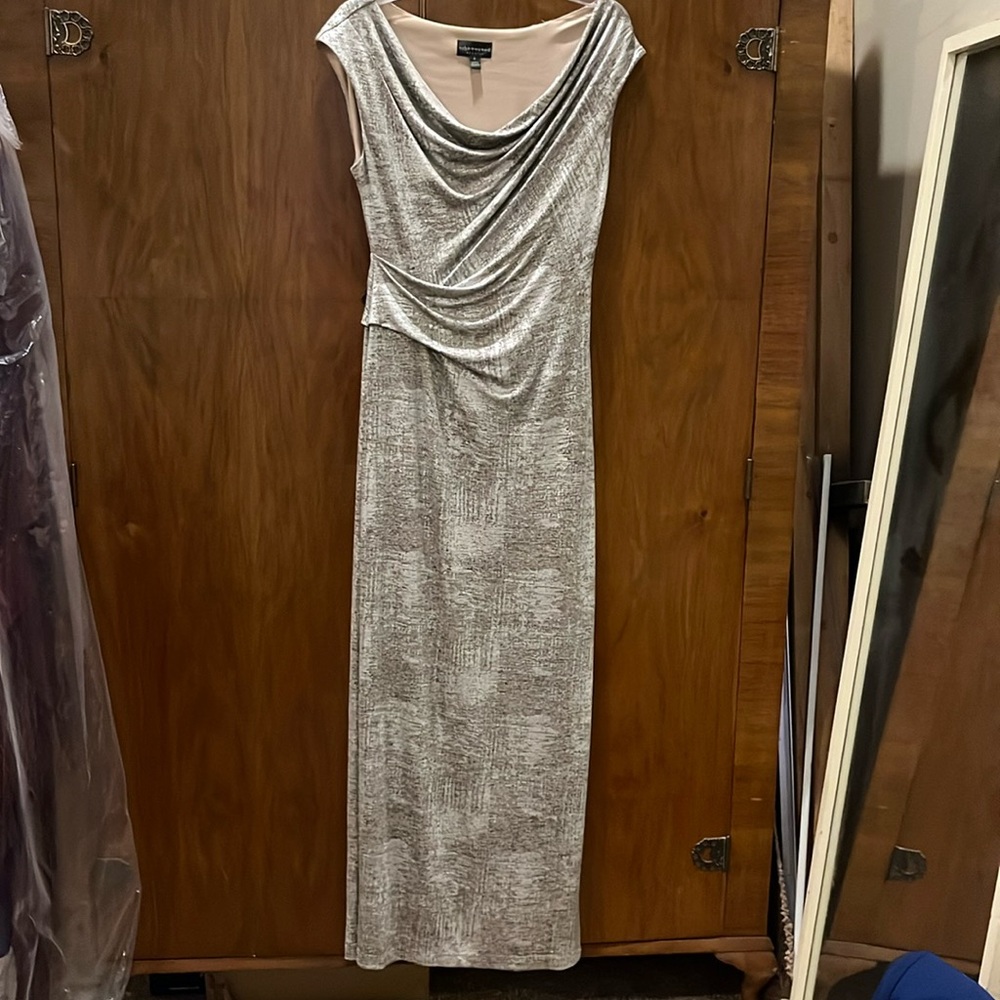 Silver Evening Gown